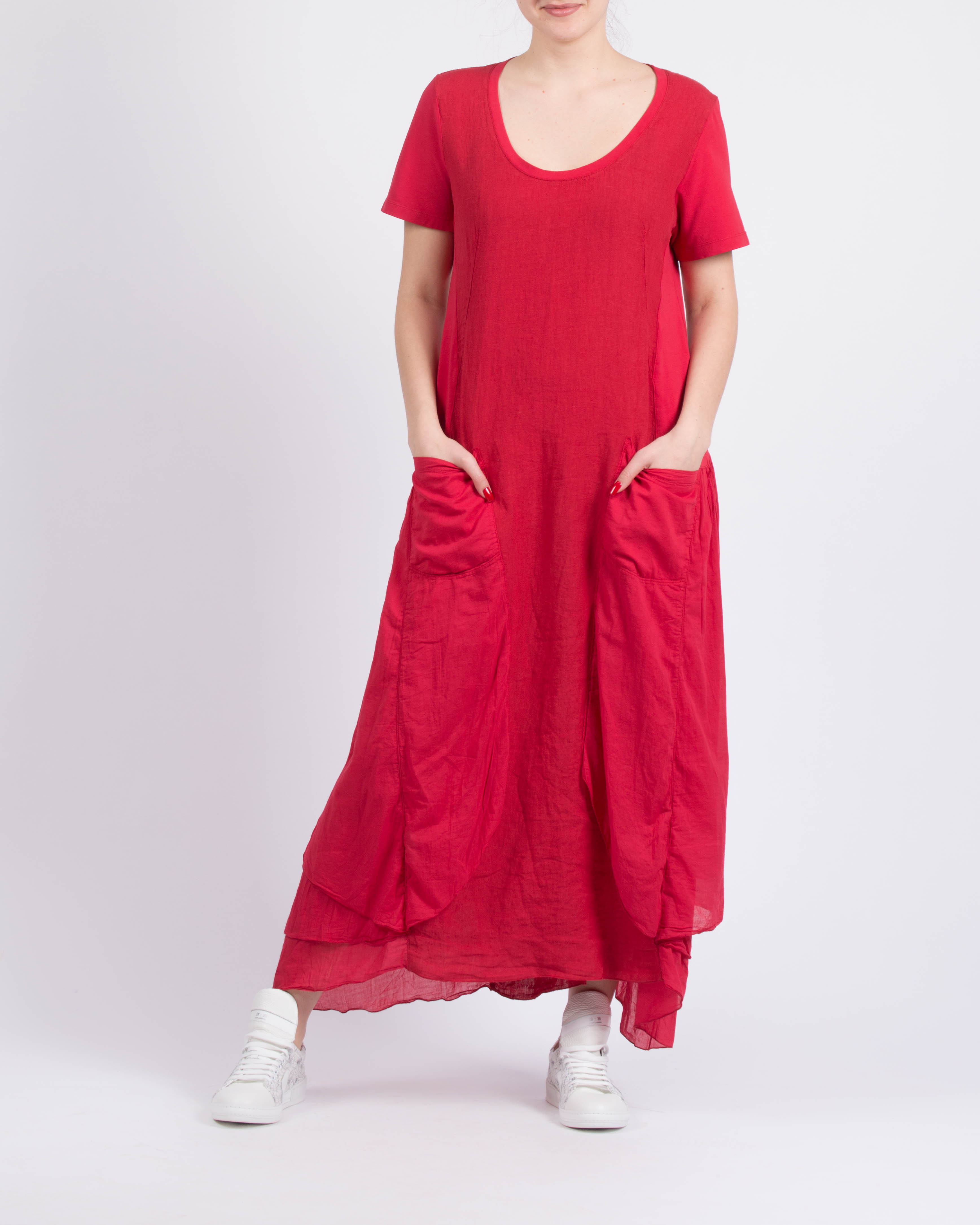 Платье EUROPEAN CULTURE 148U Италия красного цвета