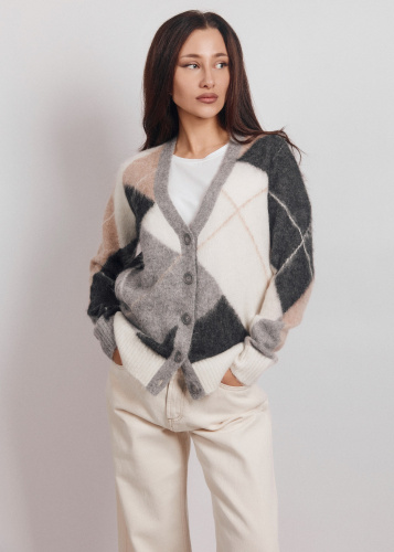 Кардиган ALESSIA SANTI 521SD53041  BUTTER-LIGHT GREY-SA